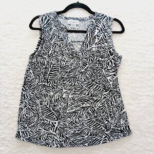 Blouse Size S Black White Preppy Officewear Classic Minimalist Professional Chic